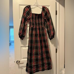 J. Crew Tartan Plaid Holiday Dress